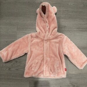 Pink Blossom Minky Let’s Go Magnetic Jacket Pink Size 6-12 Months